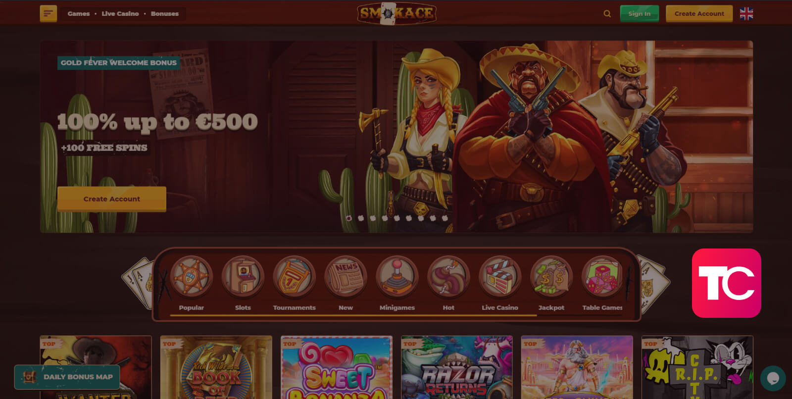 smokace casino review