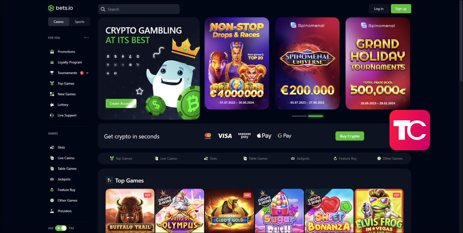 bets.io casino review topcasinos