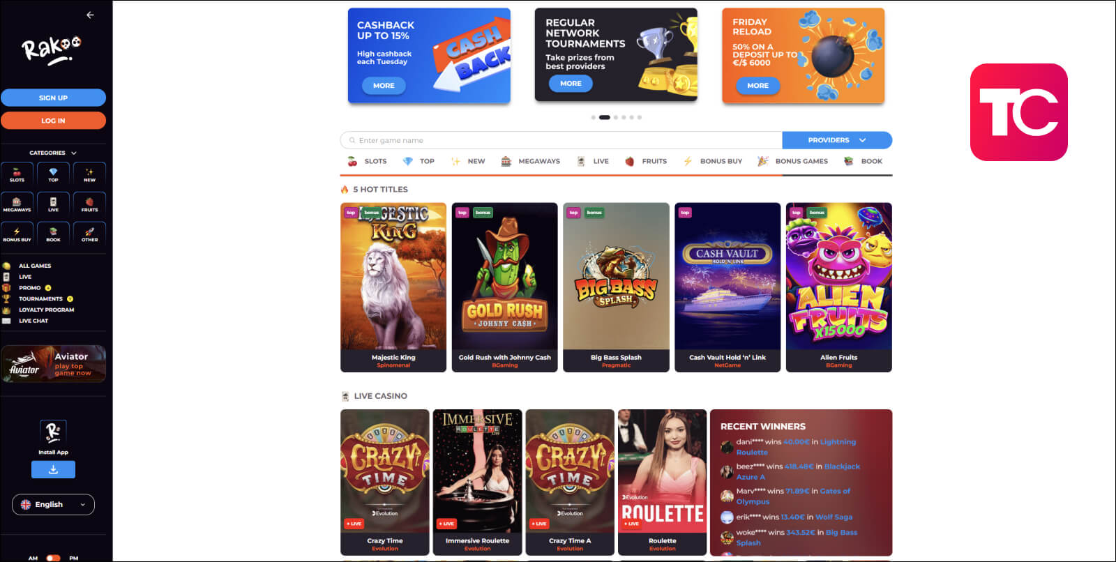 rakoo casino review topcasinos