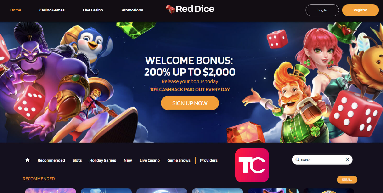 red dice casino review topcasinos