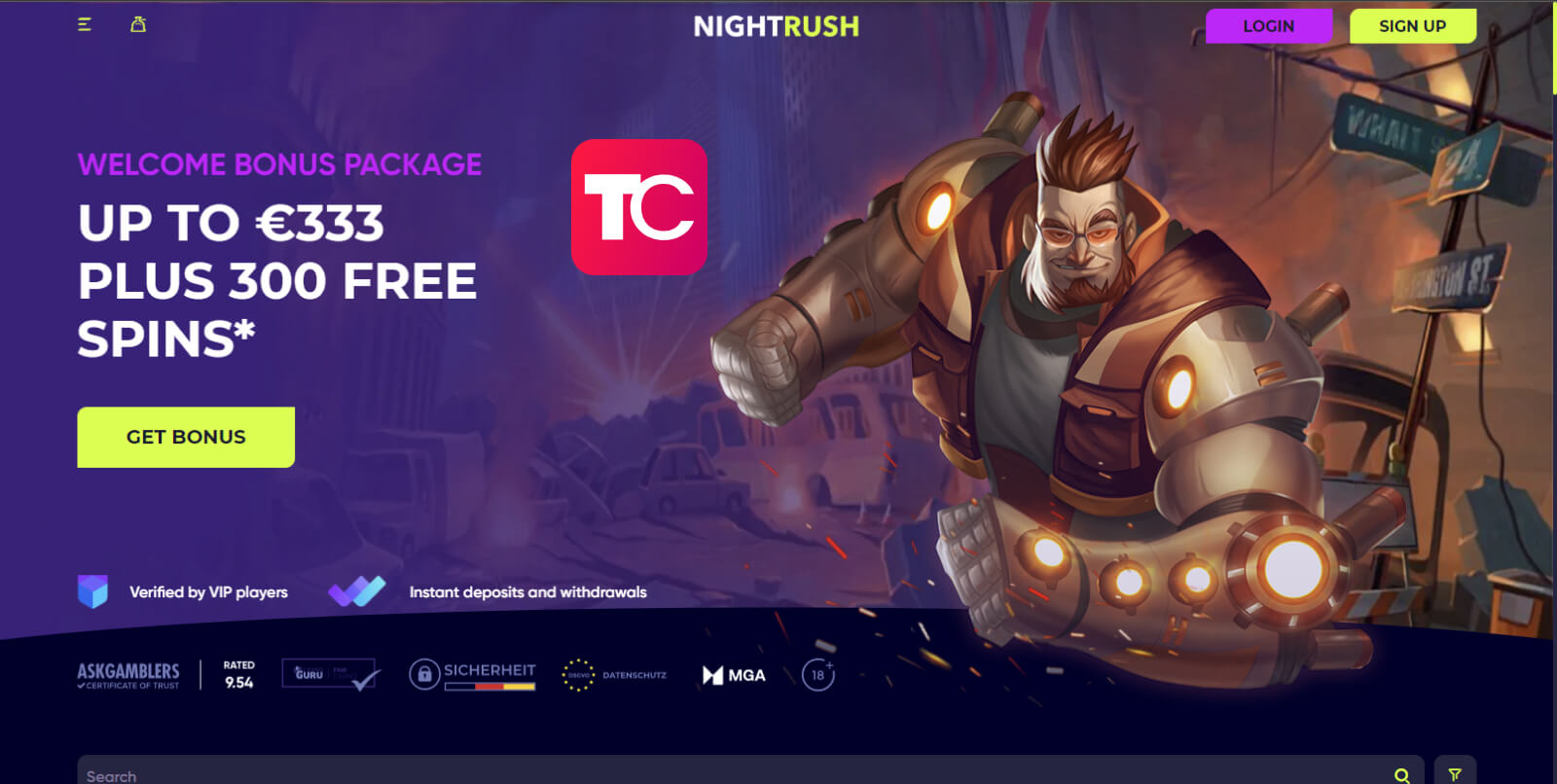 NightRush casino review topcasinos